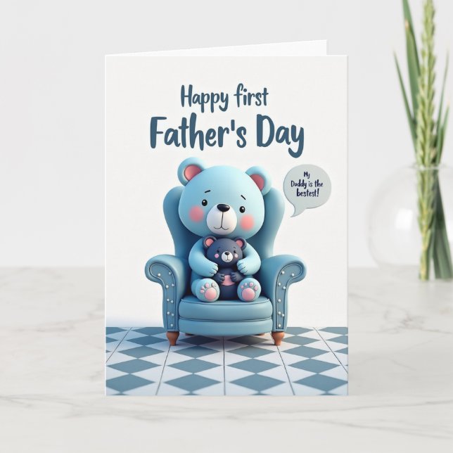 Kind Fathers Day Armchair Card (Front)