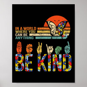 Kind Hand Sign Language Asl Puzzle Autism Awarenes