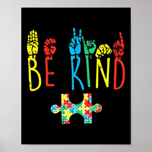 Kind Hand Sign Language Autism Awareness Asl Mom P