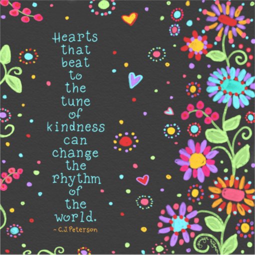 Kind Hearts Can Change The World Inspirational Sticker | Zazzle