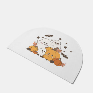 Kind Hearts Shine Brighter Than Jack-o'-Lanterns. Doormat