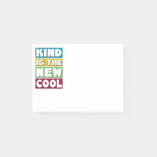 Kind is the New Cool - a Retro Kindness Post-it Notes