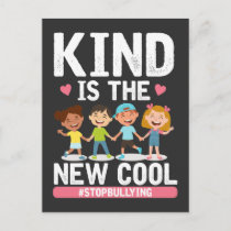 Kind Is The New Cool Anti Bullying Child Protectio Postcard