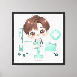 Kind Little Doctor Canvas Print