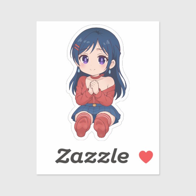 Kind Mita Chibi Cute Anime Sticker (Sheet)