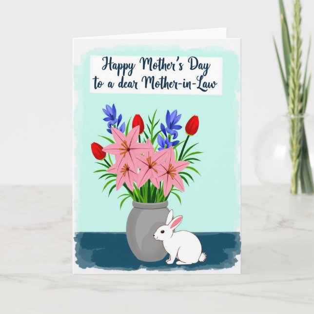Kind Mothers Day Flower Card (Front)