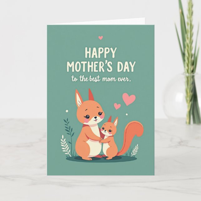 Kind Mothers Day Forest Card (Front)
