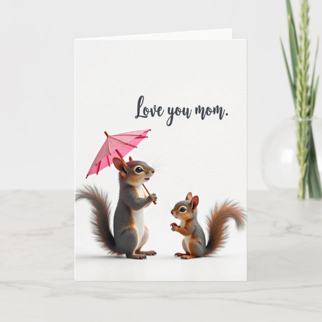 Kind Mothers Day Fur Friend Card (Front)