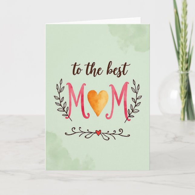 Kind Mothers Day Script Card (Front)