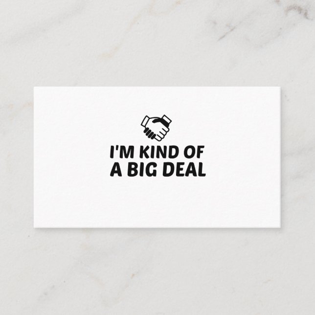 KIND OF A BIG DEAL CALLING CARD (Front)