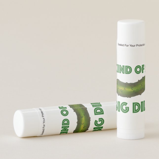Kind of a Big (Deal) Kosher Dill Pickle Congrats Lip Balm (Front)