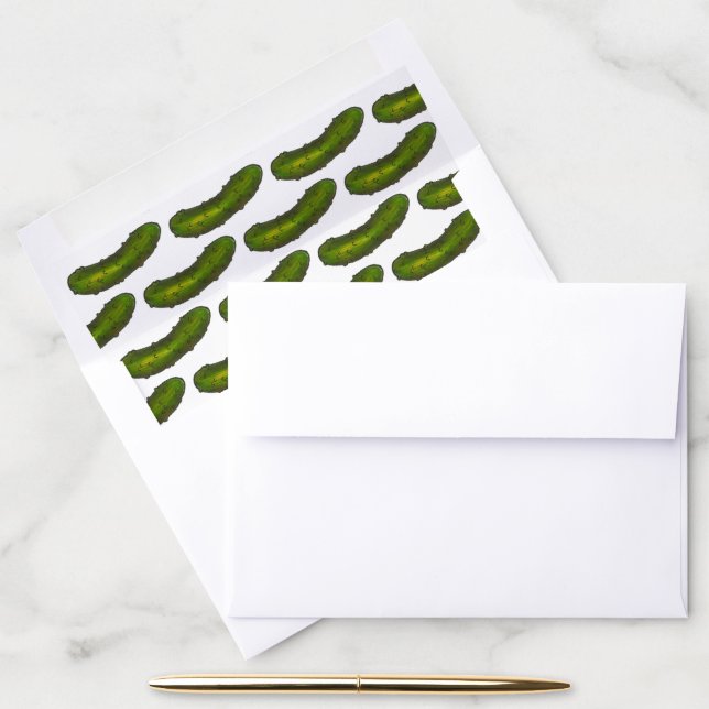 Kind of a Big Dill Crunchy Green Kosher Pickle Envelope Liner (Desk)