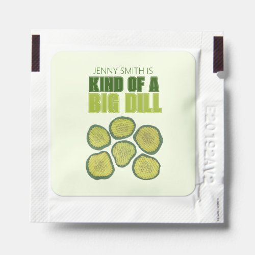 Kind of a Big Dill Deal Green Pickle Chip Congrats Hand Sanitizer Packet