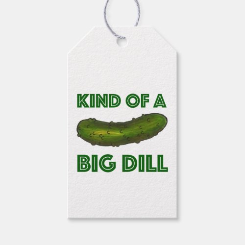 Kind of a Big Dill Deal Green Pickle Congrats Gift Tags