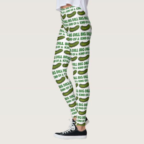 Kind of a Big Dill Deal Green Pickle Leggings