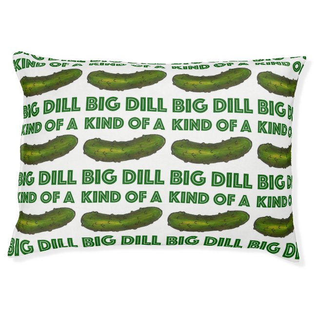 Kind of a Big Dill (Deal) Green Pickle Pet Bed (Front)