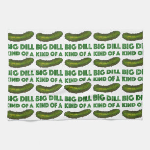 Kind of a Big Dill (Deal) Green Pickle Towel