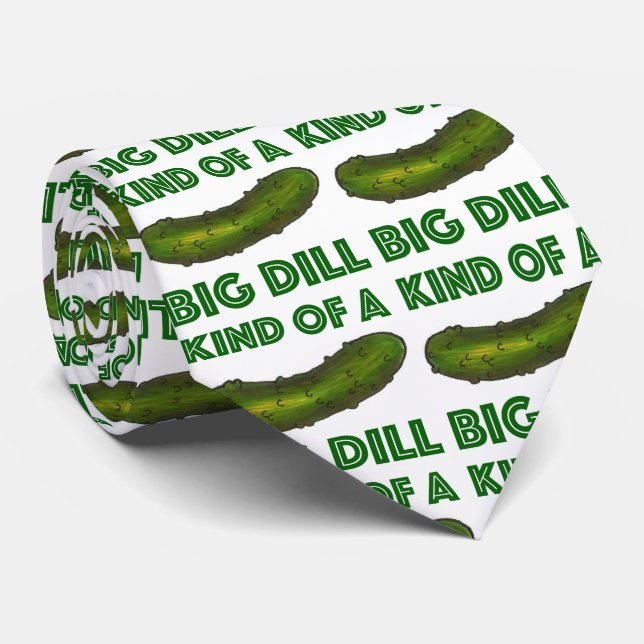 Kind of a Big Dill (Deal) Kosher Green Pickle Tie (Rolled)