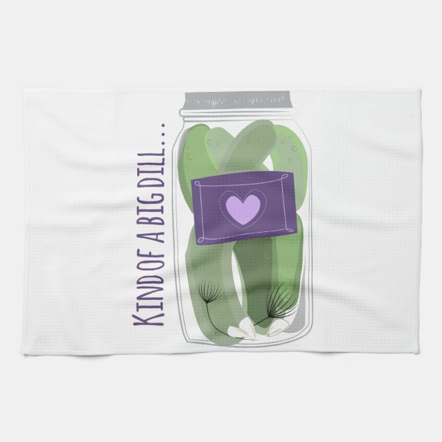 Kind of a Big Dill Kitchen Towel (Horizontal)