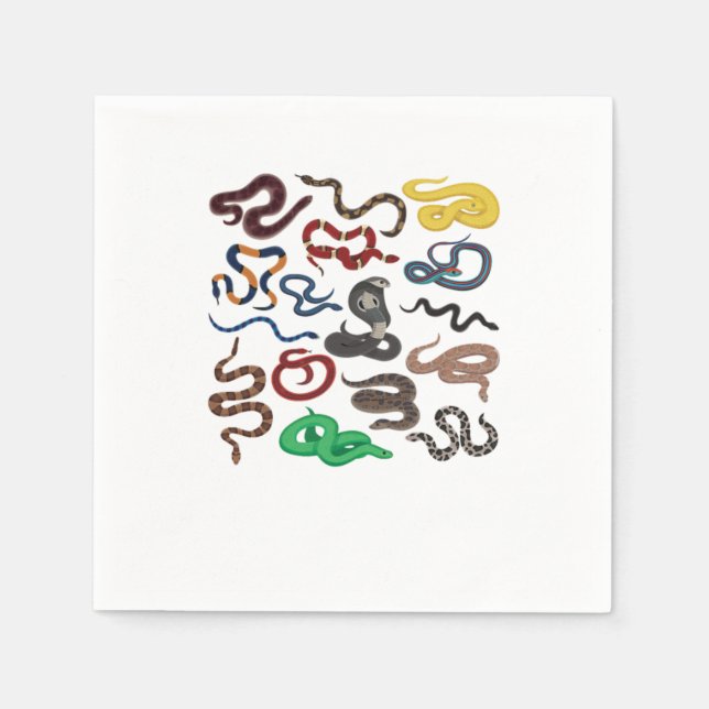 Kind Of Snake Reptile Terrarium Animal Pet Gift Napkins (Front)