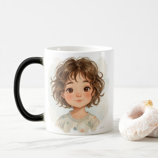 Kind_Ones Cozy Winter Mug – Whimsical Watercolor  (With Donut)