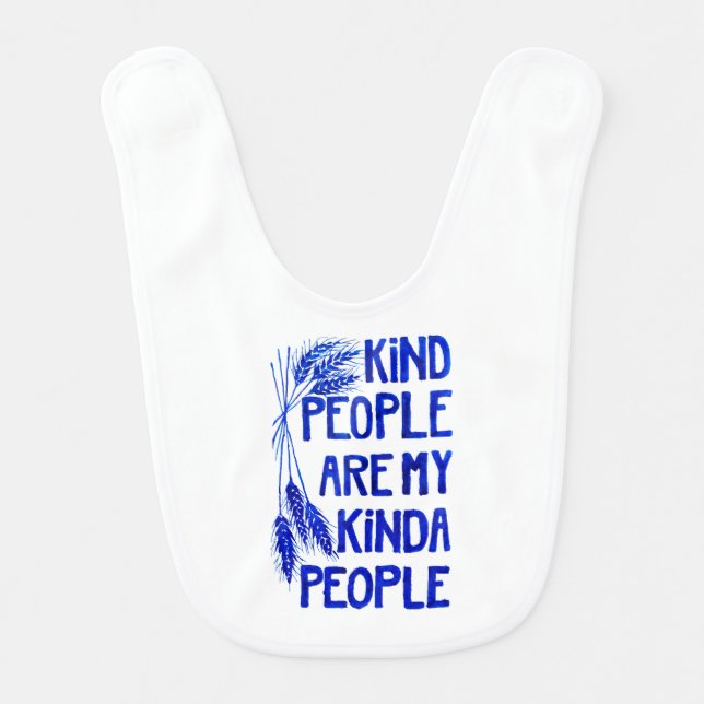 Kind People Baby Bib (Front)