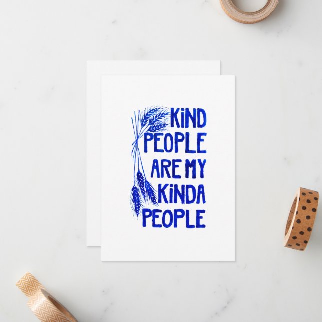 Kind People Note Card Set (Front/Back In Situ)