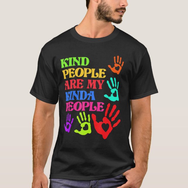 Kind People Orange Unity Kindness Anti Bullying Gr T-Shirt (Front)