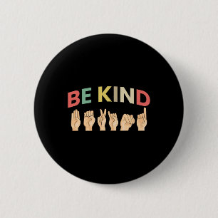 Kind Sign Language Deaf 2  Button