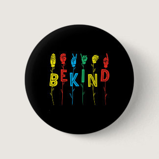 Kind Sign Language Hand Autism Awareness Asl Inter Button