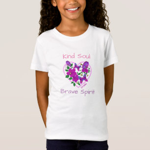 Kind Soul Brave Spirit Wild Free Flower Heart T-Shirt