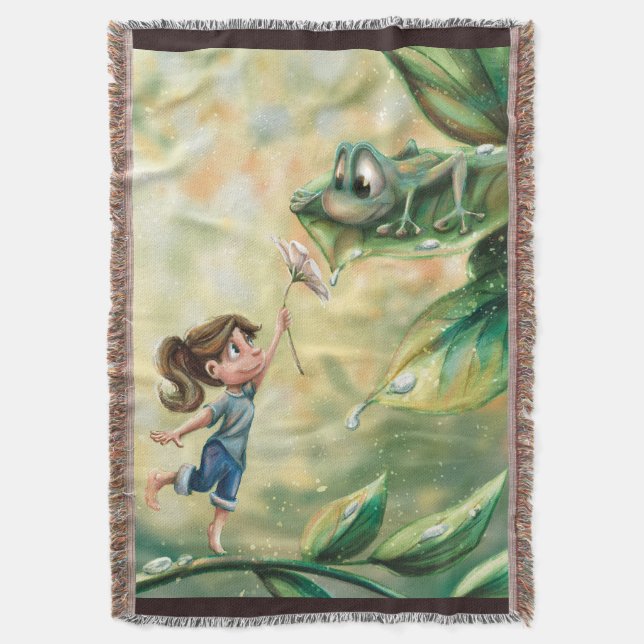 Kind Spring Throw Blanket (Front Vertical)