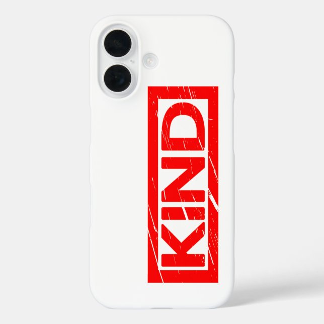 Kind Stamp Case-Mate iPhone Case (Back)
