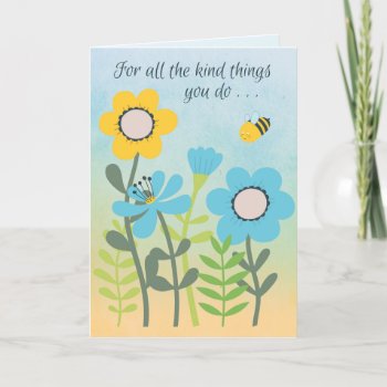 Kind Things Card by Zazzlemm_Cards at Zazzle