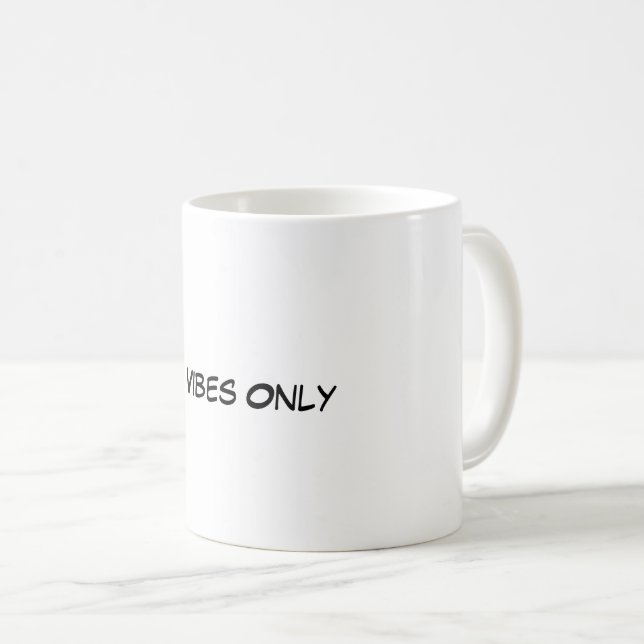Kind Vibes Only Coffee Mug (Front Right)