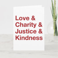 Kind Words Holiday Card (Red)