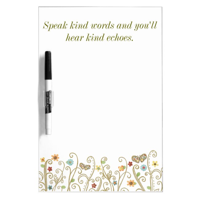 Kind Words Kind Echoes Dry-Erase Board (Front)