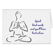Kind Words Yoga Pose (Front Horizontal)
