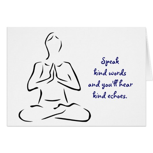 Kind Words Yoga Pose Cards (Front Horizontal)