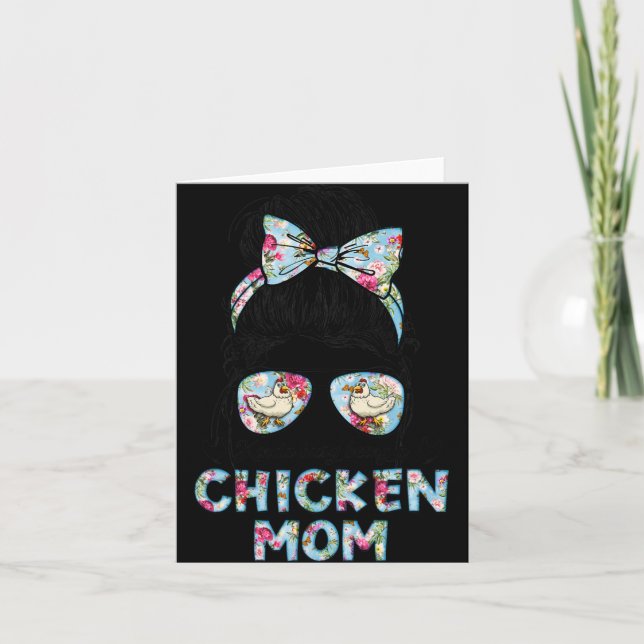 Kinda Busy Being A Chicken Mom New Mom Mother's Da Card (Front)