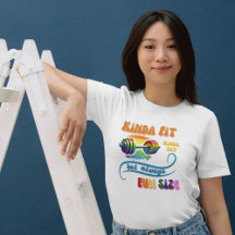 "Kinda Fit" Funny Rainbow Fitness T-Shirt Dumbell