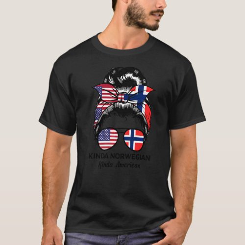 Kinda Norwegian Kinda American Norway T_Shirt