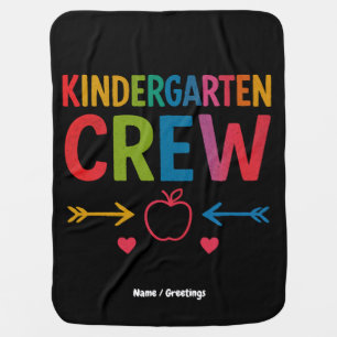 Kinder Crew Funny Kindergarten Fun Back To School Baby Blanket