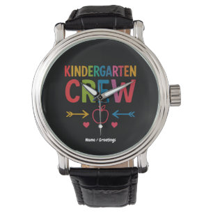 Kinder Crew Funny Kindergarten Fun Back To School Watch