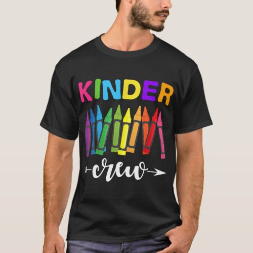 Kinder Crew Kindergarten Teacher T Shirt 1st Day o