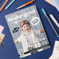 Kinder Grad Fun Kindergarten Photo Magazine Cover 