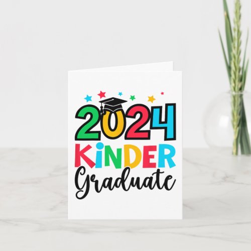 Kinder Graduate Kindergarten 2024 Graduation Gifts Card