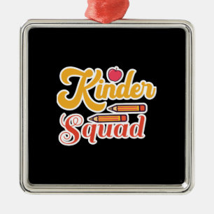 Kinder Squad Metal Ornament