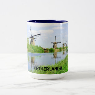 KINDERDIJK, NETHERLANDS Two-Tone COFFEE MUG