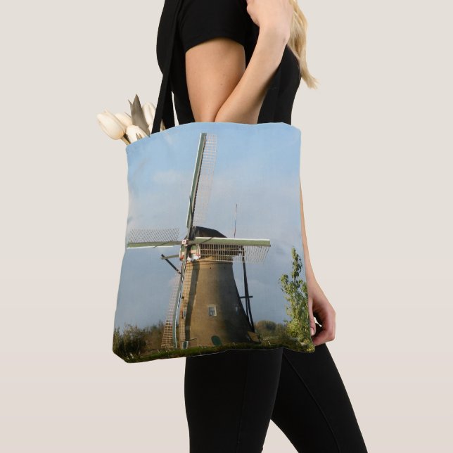 Kinderdijk windmill tote bag (Close Up)